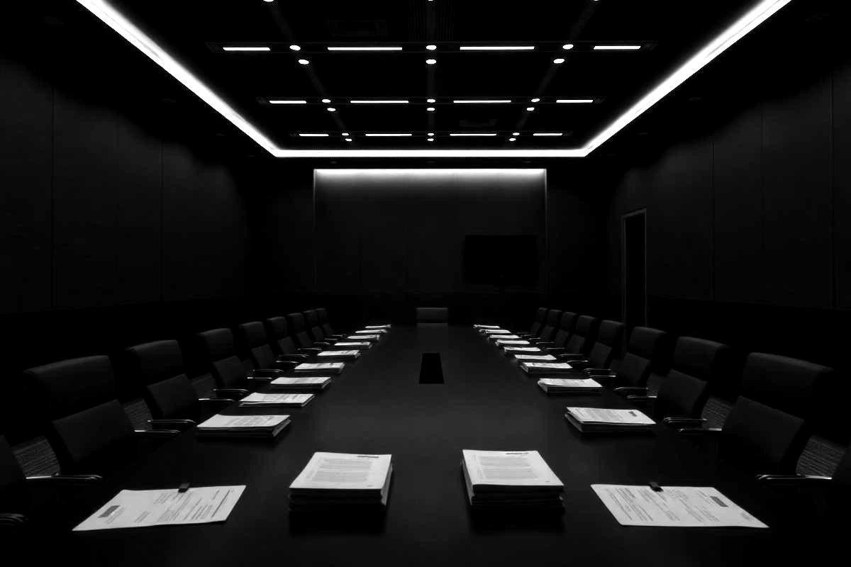 Empty boardroom, illustrating a Nordic supervisory compliance inspection
