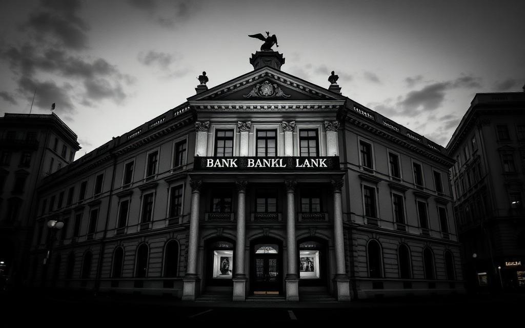 Austrian bank building at dusk, illustrating the Hypo Alpe-Adria resolution